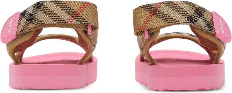 Burberry Kids Geruite sandalen Beige - Foto 2