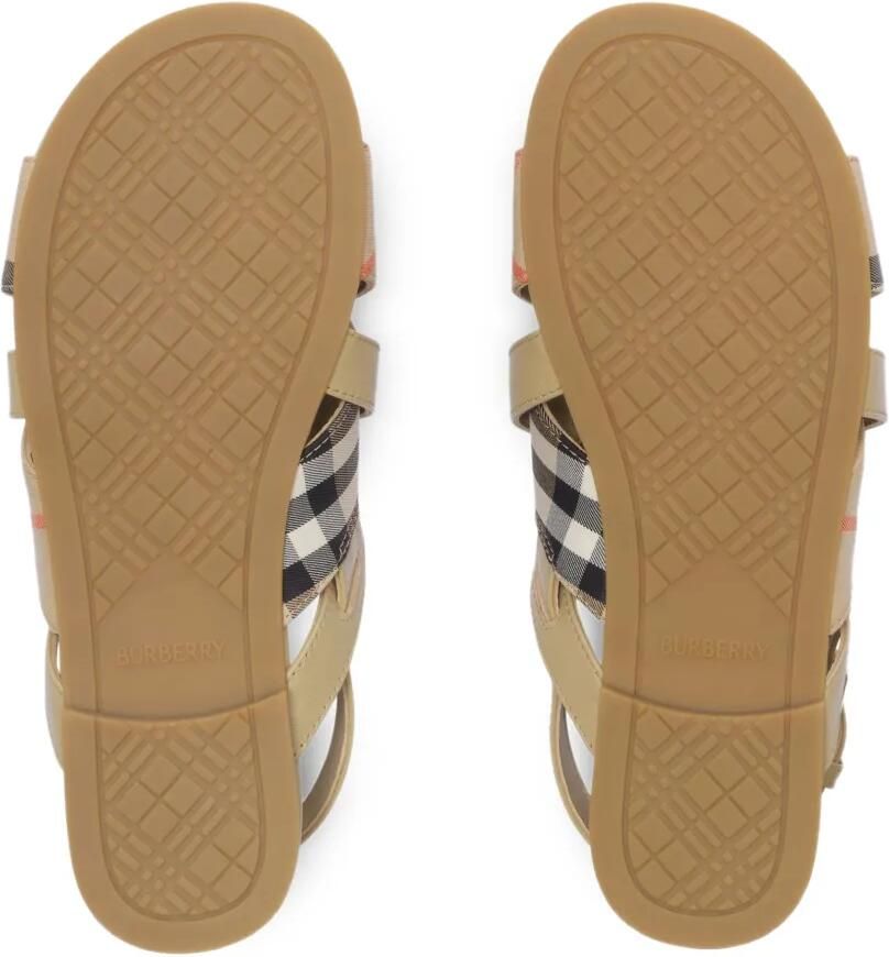 Burberry Kids Geruite sandalen Beige - Foto 2
