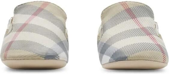 Burberry Kids Geruite slofjes Beige - Foto 5