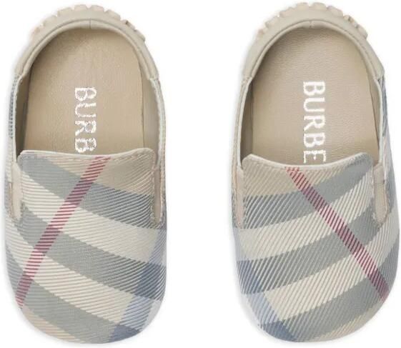 Burberry Kids Geruite slofjes Beige - Foto 3