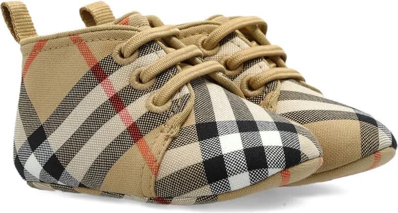 Burberry Kids Geruite slofjes Beige