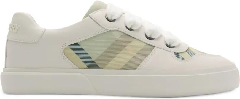 Burberry Kids Geruite sneakers Wit