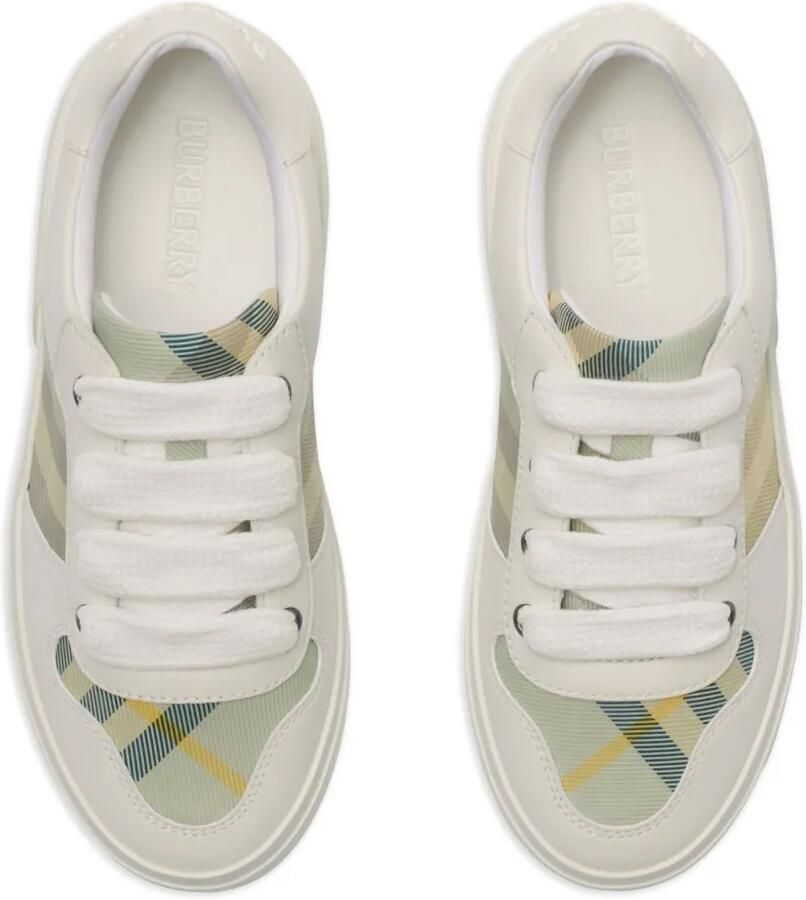 Burberry Kids Geruite sneakers Wit - Foto 2