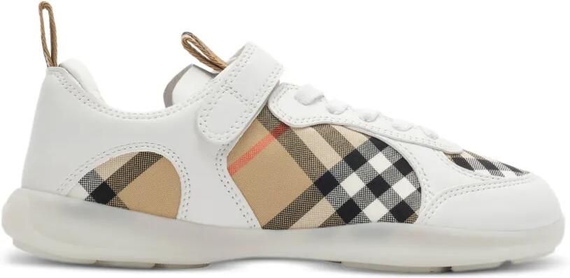 Burberry Kids Geruite sneakers Wit
