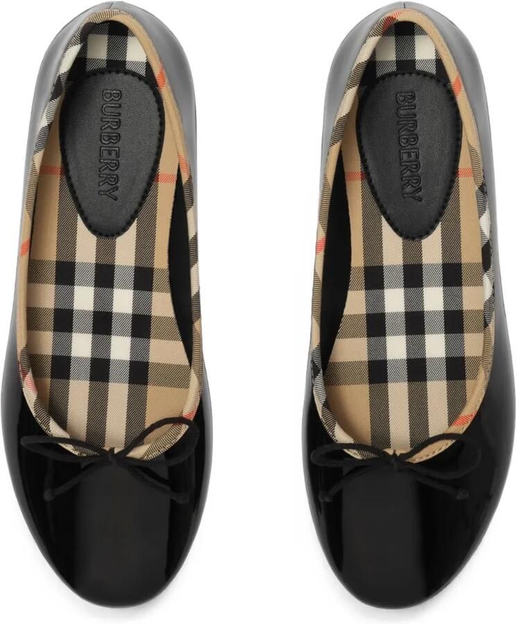 Burberry Kids House Check ballerina's Zwart - Foto 3