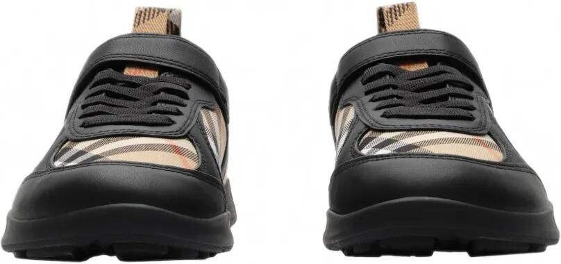 Burberry Kids House geruite sneakers Zwart - Foto 5