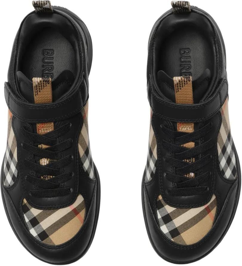 Burberry Kids House geruite sneakers Zwart - Foto 2