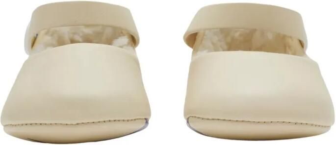 Burberry Kids Katoenen Mary Jane schoenen Beige - Foto 4