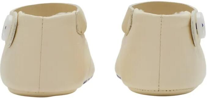 Burberry Kids Katoenen Mary Jane schoenen Beige - Foto 3