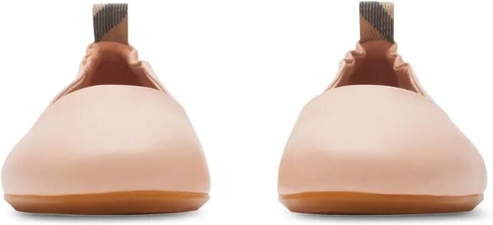 Burberry Kids Leren ballerina's Roze - Foto 5