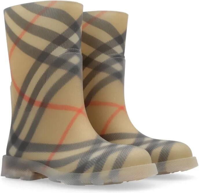 Burberry Kids Marsh Check enkellaarzen Beige - Foto 4