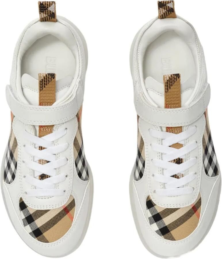Burberry Kids Check sneakers Wit - Foto 3