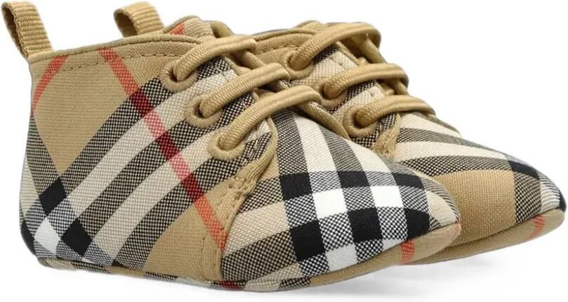 Burberry Kids Vintage Check babyschoentjes Beige