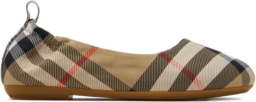 Burberry Kids Vintage Check ballerina's Beige