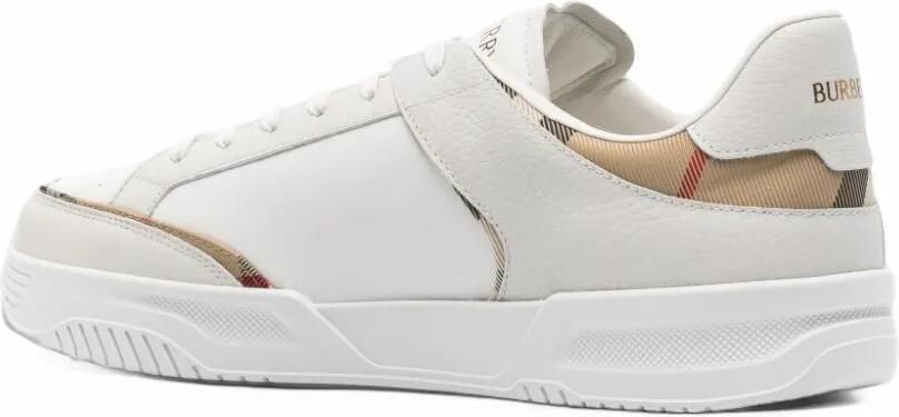 Burberry Harrow leren en nylon sneakers Wit - Foto 3