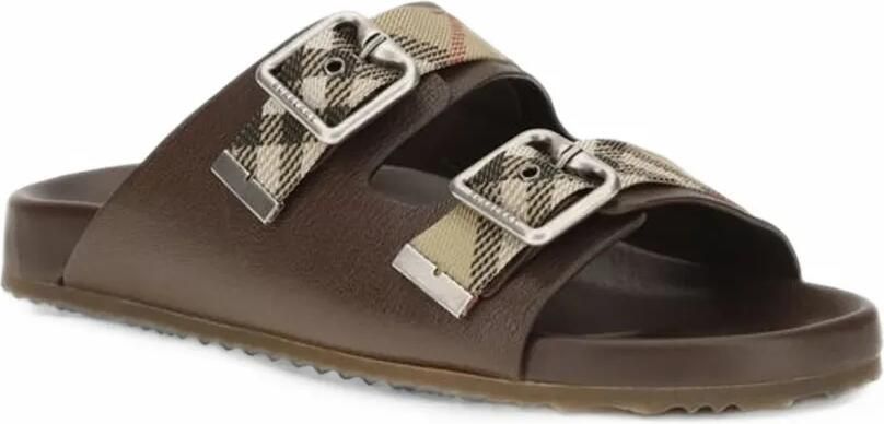 Burberry leather Urchin sandals Bruin - Foto 3