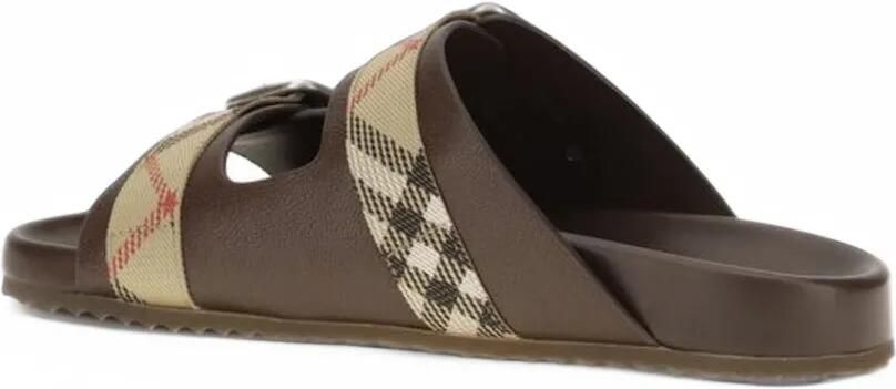 Burberry leather Urchin sandals Bruin - Foto 4