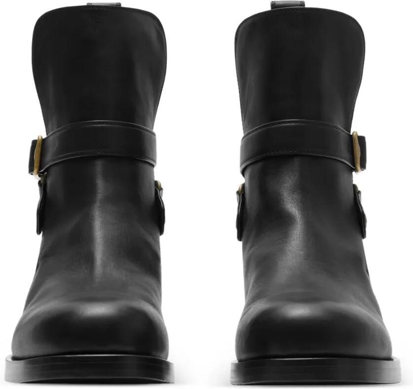 Burberry Ledger Jodphur leren laarzen Zwart