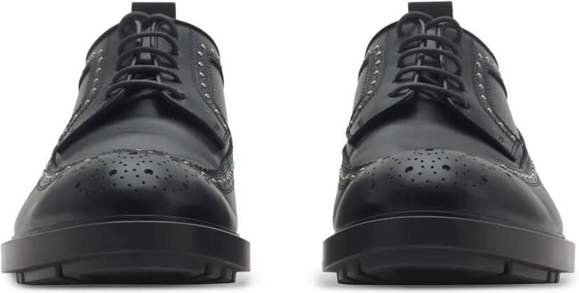 Burberry Leren brogues met studs Zwart - Foto 4