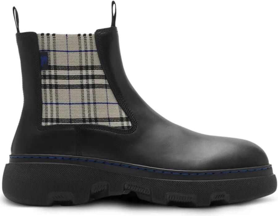 Burberry Leren Chelsea laarzen Zwart