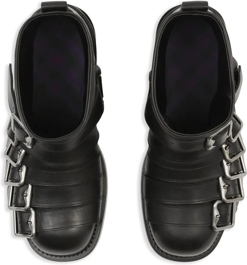 Burberry Leren enkellaarzen Zwart - Foto 2