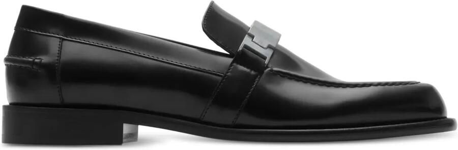 Burberry Leren loafers Zwart