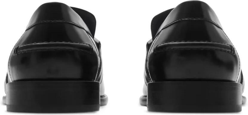 Burberry Leren loafers Zwart - Foto 4