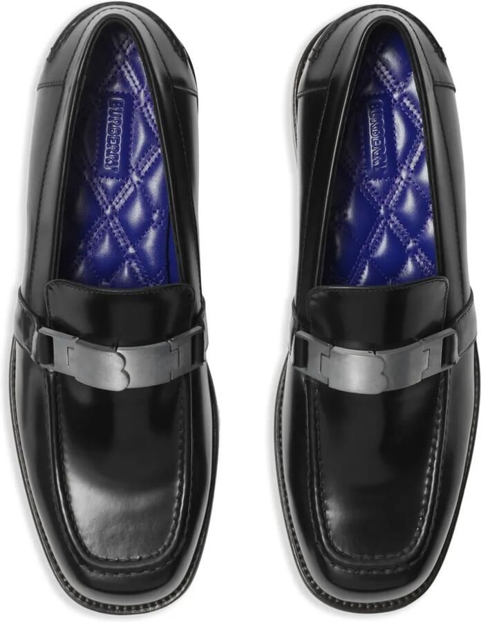 Burberry Leren loafers Zwart - Foto 2