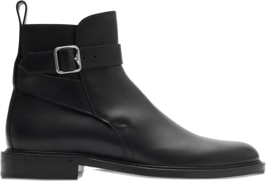 Burberry Manor Jodphur leren laarzen Zwart