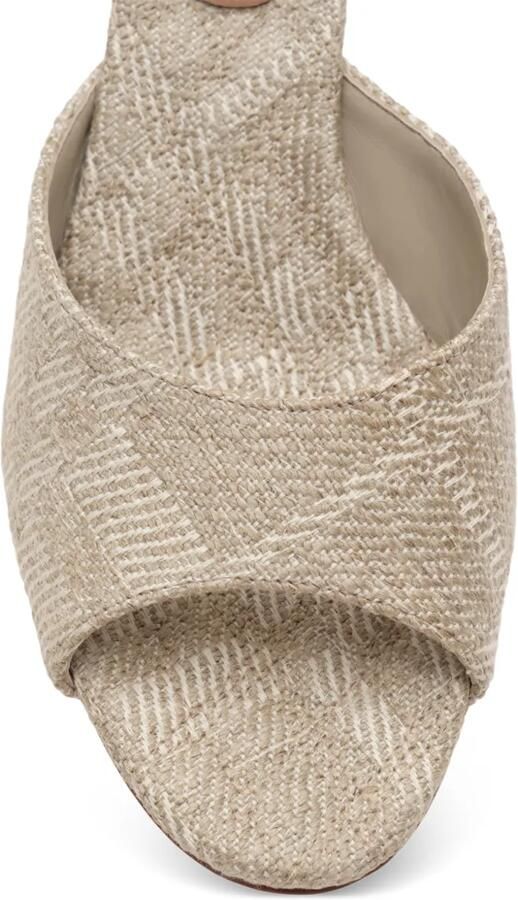 Burberry Mews geruite sandalen Beige
