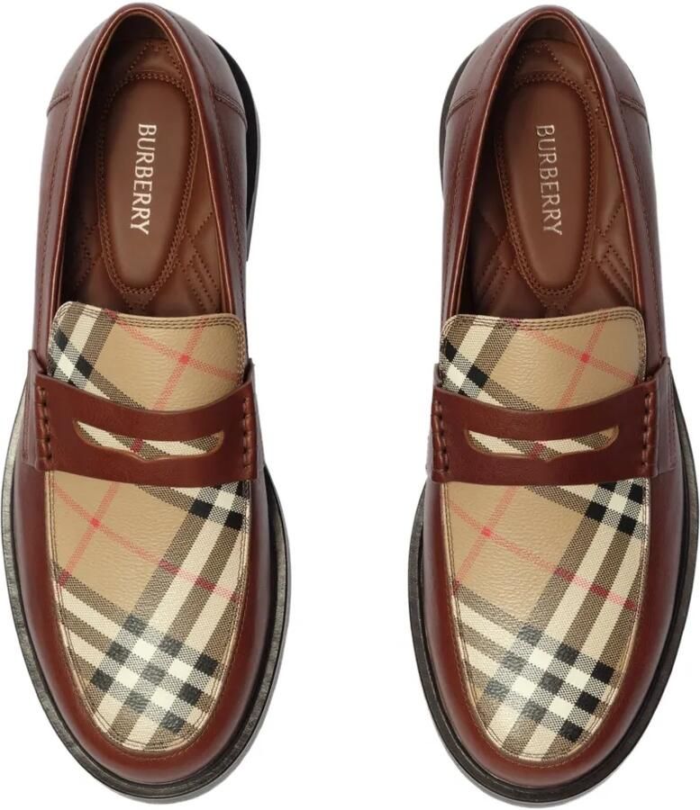 Burberry Pembroke leren loafers Bruin - Foto 3