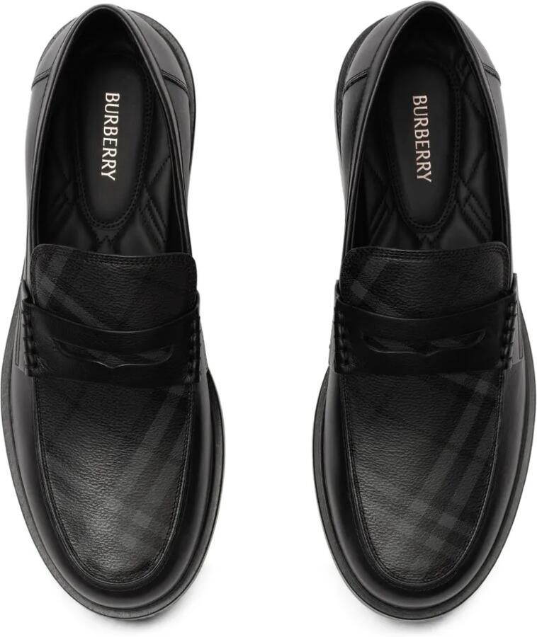 Burberry Pembroke leren loafers Zwart - Foto 3