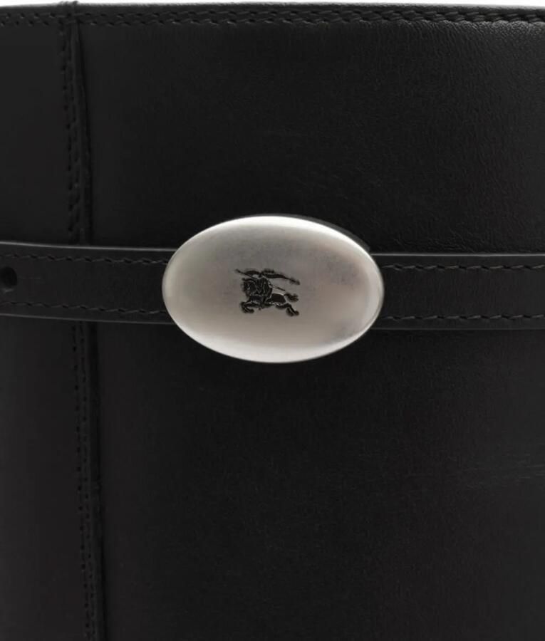 Burberry Pillar leren knielaarzen Zwart - Foto 2