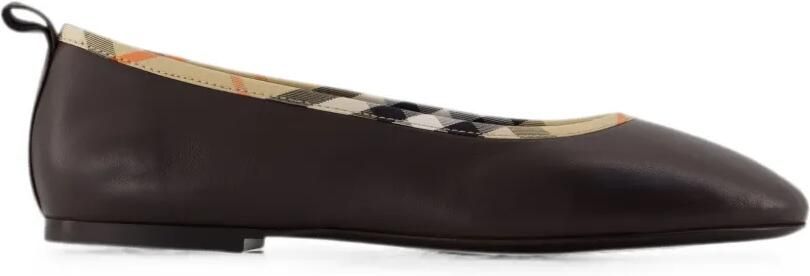 Burberry Robin ballerina's met geruite afwerking Bruin