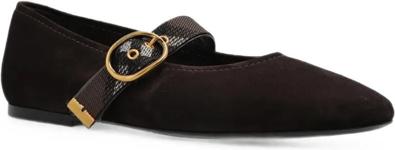 Burberry Robin ballerina's met gespbandje Bruin - Foto 4