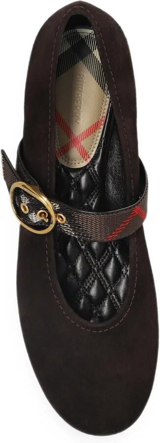 Burberry Robin ballerina's met gespbandje Bruin - Foto 3
