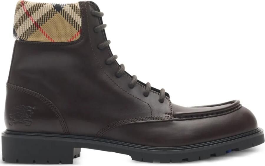 Burberry Rogue leren combat boots Bruin