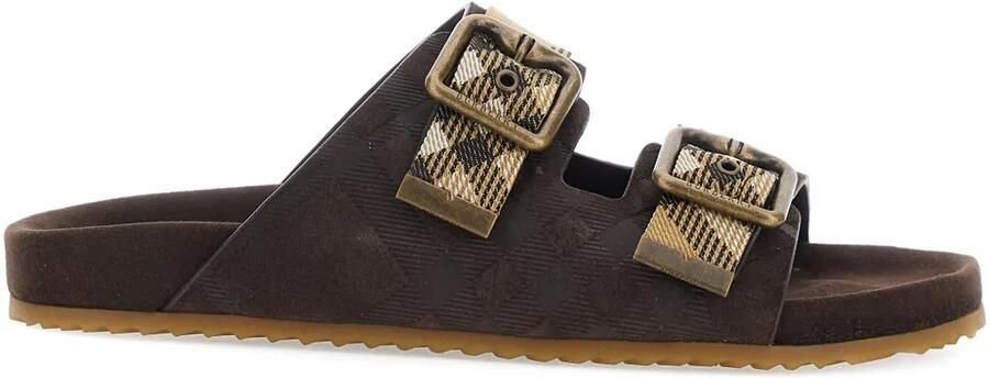 Burberry Sandalen met gespbandje Bruin