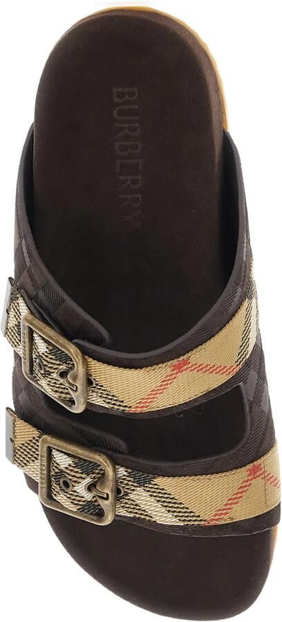 Burberry Sandalen met gespbandje Bruin - Foto 2