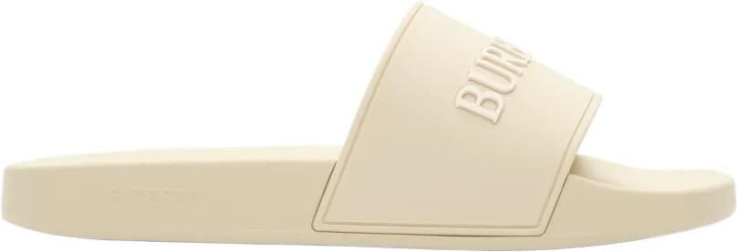Burberry Slippers met logo Beige