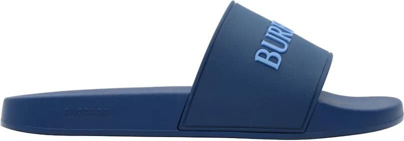 Burberry Slippers met logo Blauw