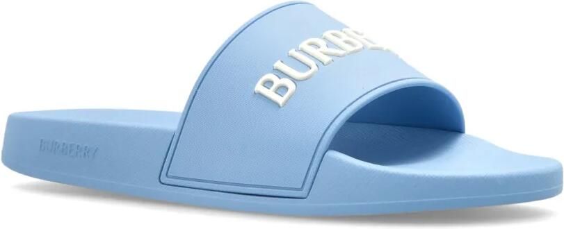 Burberry Slippers met logo Blauw - Foto 4