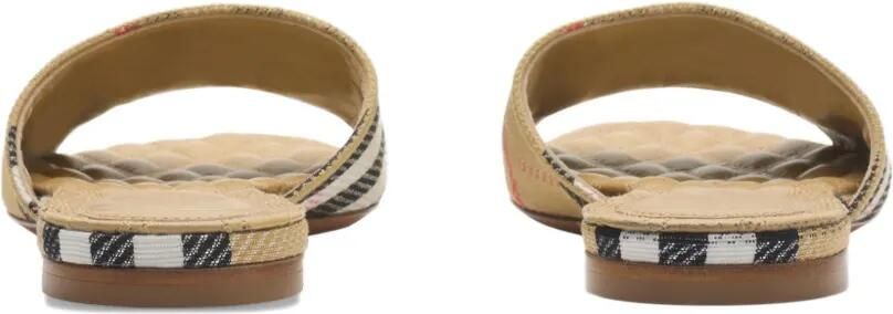 Burberry Sloane Check sandalen Beige - Foto 4