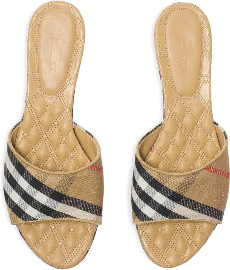 Burberry Sloane Check sandalen Beige - Foto 2