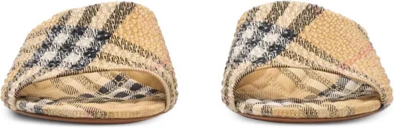 Burberry Sloane sandalen met stras en hak Beige - Foto 5