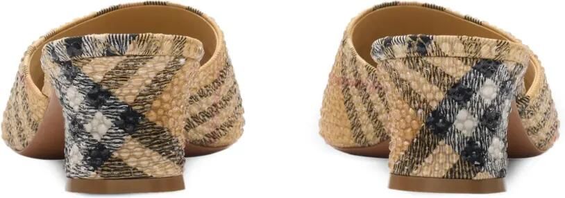 Burberry Sloane sandalen met stras en hak Beige - Foto 4