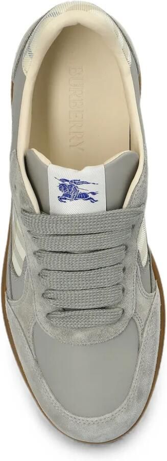 Burberry Sneakers met suède afwerking en geruit vlak Grijs - Foto 4