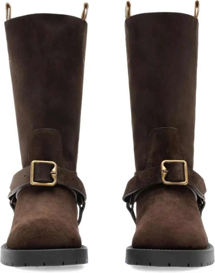 Burberry Soft Saddle low-top leren laarzen Bruin - Foto 3