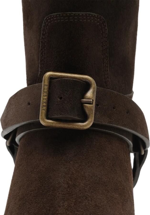 Burberry Soft Saddle low-top leren laarzen Bruin - Foto 5