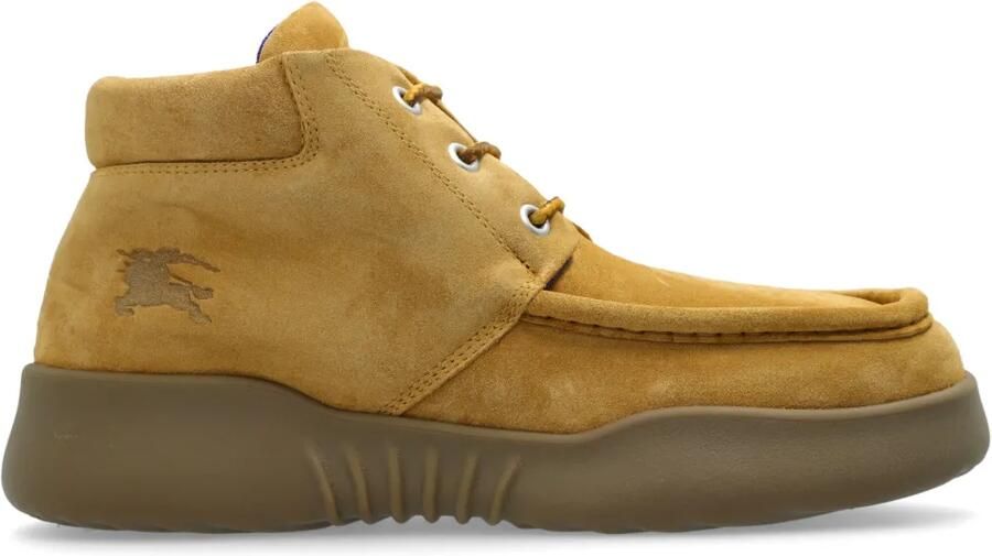 Burberry Suède sneakers Bruin